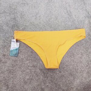Eidon Luna Women's Bikini Bottom in Golden Size Large NEW Beach Vacation Surfing